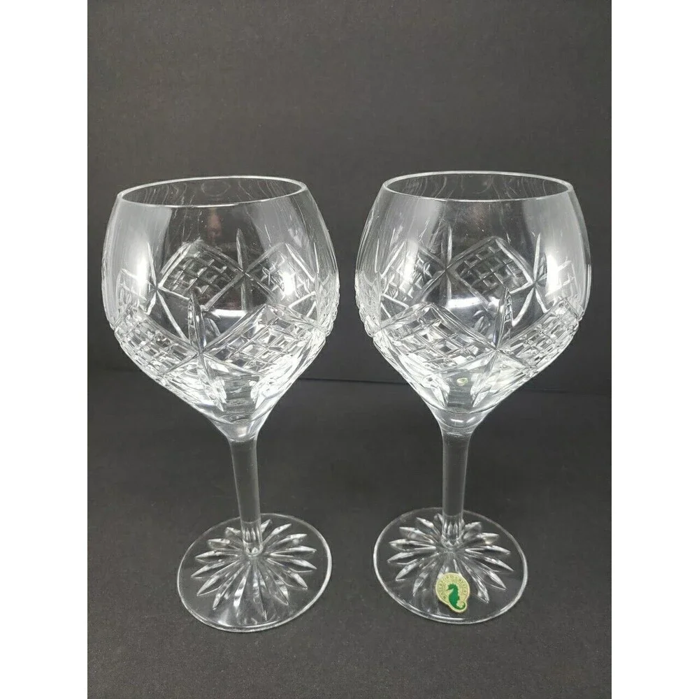 Grainne by Waterford Crystal Wine Glasses Goblets Crafted In Ireland 8.25